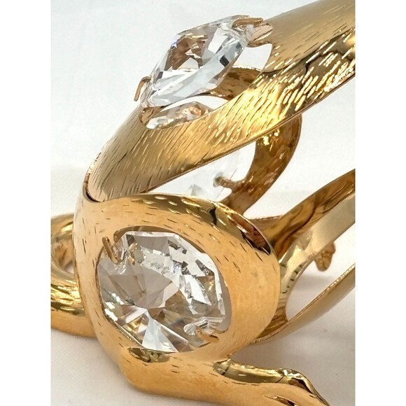 Swarovski Crystal Temptations 24K Plated Gold Dog Crystal Figurine Ornament NWT - Picture 11 of 16